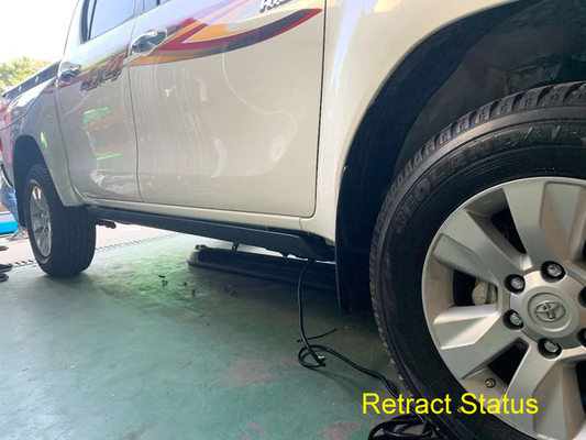 Hilux Vigo Bảng chạy có thể gập lại Hợp kim nhôm Hilux Bên bước chống thấm nước 100%