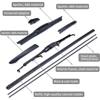 Kction 16 &quot;Hybrid Windshield Wiades Blades 8512900000 cho Toyota FJ Cruiser 2007-2014