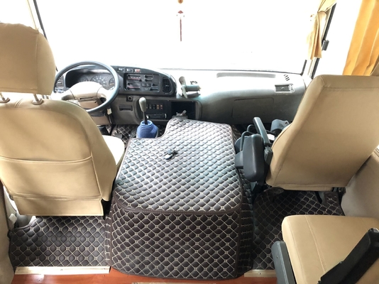 Động cơ 90kw 21 chỗ Xe buýt chở khách đã qua sử dụng Higer Coaster Toyota Coaster 2009 Hiệu suất tốt