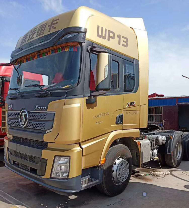 Weichai WP13.500E501 Máy kéo Shacman đã qua sử dụng Xe tải hạng nặng Lực kéo 40 tấn